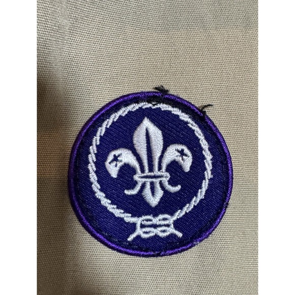 Vintage Boy Scouts of America Shirt Mens Large Uniform Patch Made USA National - Picture 3 of 5